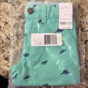 Carter’s Dinosaur shorts size 2T NWT